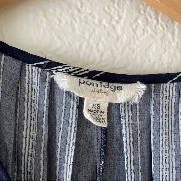 Anthropologie Porridge navy white stripe dress sundress - Picture 6 of 6